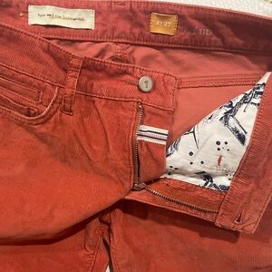 Pilcro and the Letterpress Red Skinny Pants